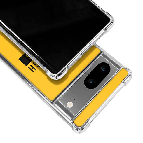 NFL Pittsburgh Steelers Yellow Performance Series Google Pixel 7a Clear Case